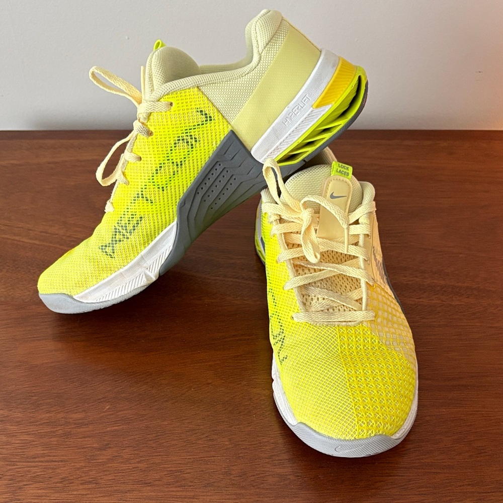 Nike Vibrant Yellow and Gray Sneakers